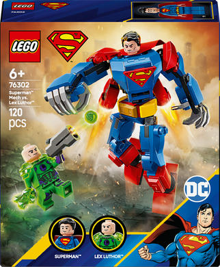 Конструктор LEGO DC Супермен-робот против Лекса Лютора 120 деталей (76302)