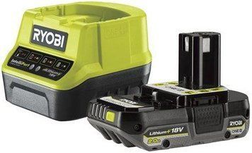 Ryobi Набор аккумулятора и зарядного устройства ONE+ RC18120-120C 18В 1х2А&middot;ч ЗУ 2А