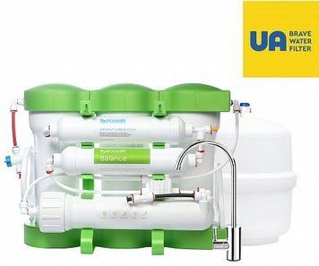 Фильтр обратного осмоса Ecosoft P'URE Balance, мембрана 75gpd DuPont, картридж Balance обогащает воду кальцием и магнием, дренаж 1:1