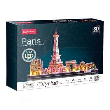 3D пазл CubicFun City Line с LED-подсветкой Париж (L525h) dt_22959 фото