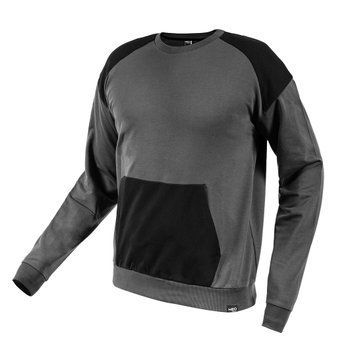 Толстовка NEO TOOLS 81-651 COMFORT чоловіча, трикотажна, сіро-чорна, 320 г/м2 XXXL