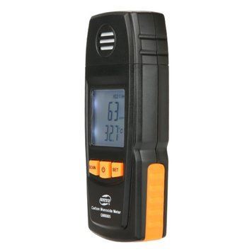 Детектор чадного газу CO + термометр (0-1000 ppm, 0-50 &deg;C) BENETECH GM8805