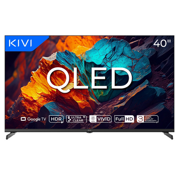 TV 40 ", QLED, FHD, Google TV KIVI 40F720QBB 3726922 фото
