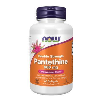 Пантетін Now Foods (Pantethine) 600 мг 60 капсул