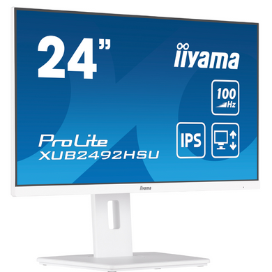 23.8" 16:9 IPS РК монітор, 1920х1080, 0.4 мс (MPRT), 100 Гц, FreeSync, 1xHDMI/1xDP/4xUSB 3.2, SP 2x2 IIYAMA XUB2492HSU-W6 3722951 фото