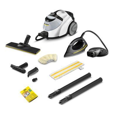 Пароочисник Karcher SC 5&nbsp;EasyFix&nbsp;Iron, 2250Вт, 1500мл, 4.2Бар, праска,швабра, білий (386123) 1.512-661.0 фото