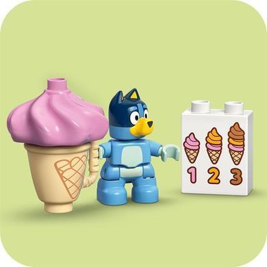 Конструктор LEGO DUPLO Bluey Путешествие с мороженым вместе с Блуи 22 детали (10458)