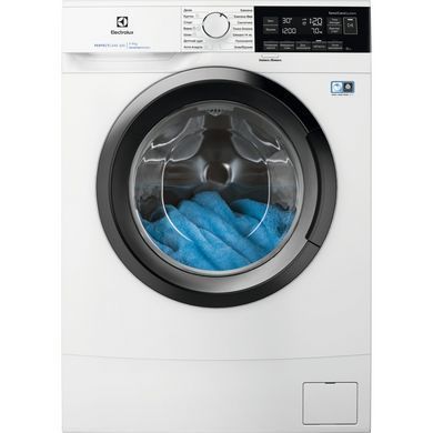 Electrolux Пральна машина фронтальна, 7кг, 1400, A+++, 48см, дисплей, інвертор, білий (376790) EW6SM347DU фото