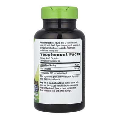 Wild Yam - 180 vcaps Nature's Way