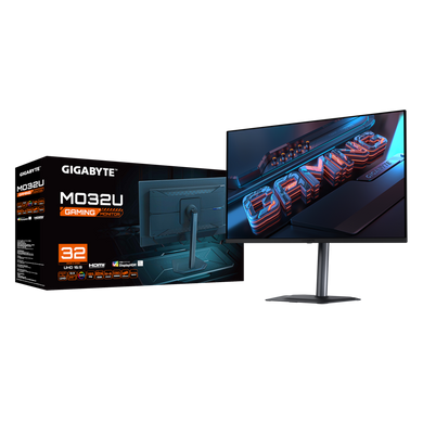 iгровий монiтор 31.5" OLED 165Hz 0.03ms GTG 3840 x 2160 (UHD) KVM2 x HDMI,2.1 1 x DP 1.4,1 x USB Typ GIGABYTE MO32U Gaming Monitor 3731115 фото