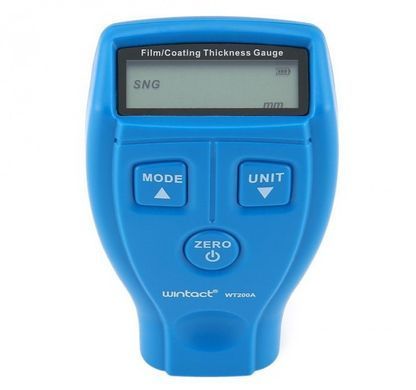 Тестер товщини фарби (товщиномір) Fe/nFe, 0-1800 мкм WINTACT WT200A