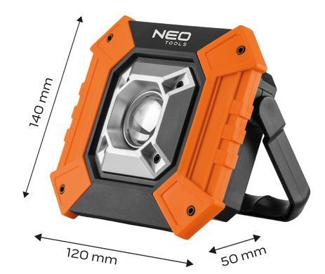 Прожектор на батарейках NEO 99-038, 10 Вт, 750 лм, COB LED 99-038 фото