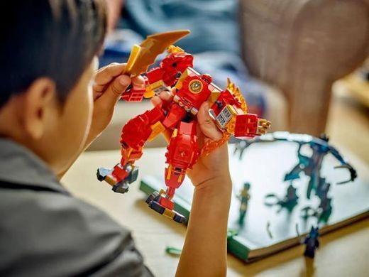 Конструктор LEGO NINJAGO Робот вогняної стихії Кая 322 деталі (71808)