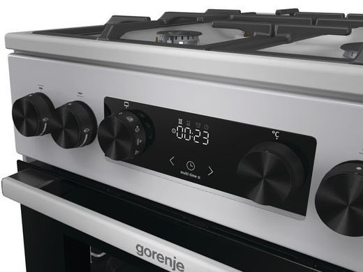 Gorenje Плита комби, 70л, 50x60см, дисплей, чугун, нерж GKS5C70HXF фото