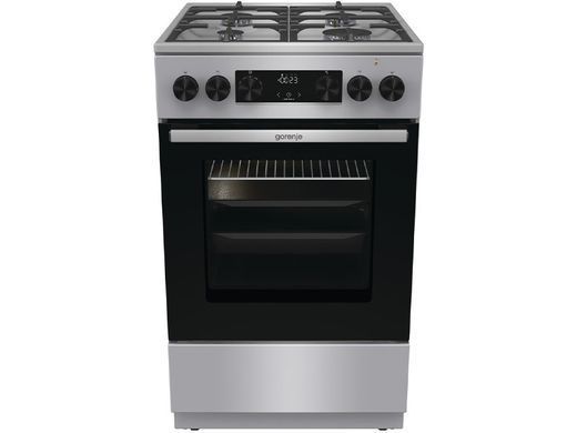 Gorenje Плита комби, 70л, 50x60см, дисплей, чугун, нерж GKS5C70HXF фото