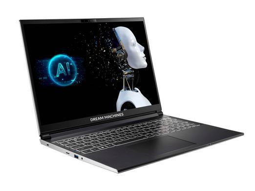 Dream Machines Ноутбук RG4050-16 16FHD+ IPS, Intel Ultra 7-155H, 32GB, F1TB, NVD4050-6, DOS, Серебристый RG4050-16UA26 фото