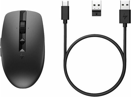 Миша HP 710 Rechargeable Silent USB-A, Black 6E6F2AA фото
