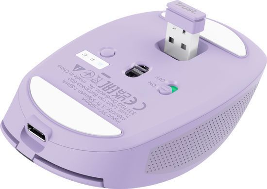 Миша Trust Ozaa Compact Multi-Device, WL/BT, фіолетовий (393942) 25384_TRUST фото