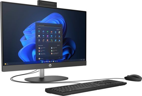 ПК Моноблок HP 240-G10 23.8" FHD IPS AG, Intel i3-N300, 16GB, F512GB, UMA, WiFi, кл+м, 3р, Win11P, черный