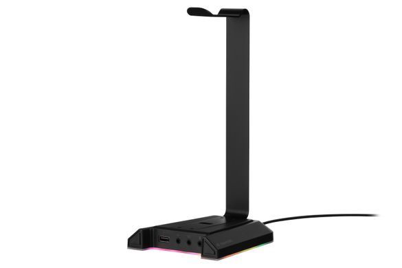 Підставка для гарнітури 2E GAMING GST320 3в1, 7.1, USB-A, 2xUSB-A/3x3.5мм, RGB, 1.5м, чорний (345521) 2E-GST320UB фото
