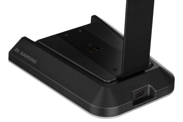 Підставка для гарнітури 2E GAMING GST320 3в1, 7.1, USB-A, 2xUSB-A/3x3.5мм, RGB, 1.5м, чорний (345521) 2E-GST320UB фото