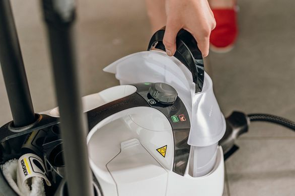 Пароочисник Karcher SC 5&nbsp;EasyFix&nbsp;Iron, 2250Вт, 1500мл, 4.2Бар, праска,швабра, білий (386123) 1.512-661.0 фото