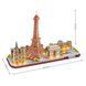 3D пазл CubicFun City Line з LED-підсвіткою Париж (L525h) dt_22959