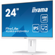 23.8" 16:9 IPS РК монітор, 1920х1080, 0.4 мс (MPRT), 100 Гц, FreeSync, 1xHDMI/1xDP/4xUSB 3.2, SP 2x2 IIYAMA XUB2492HSU-W6 3722951