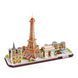 3D пазл CubicFun City Line з LED-підсвіткою Париж (L525h) dt_22959