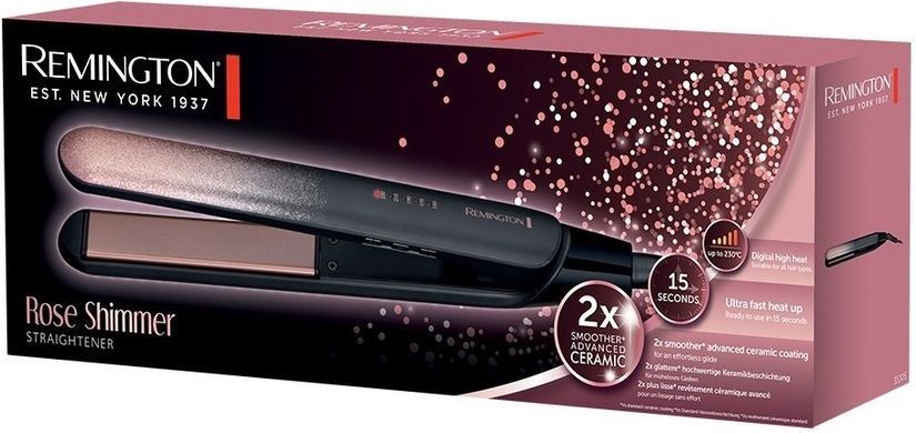 Remington Выпрямитель Remington ROSE SHIMMER, темп.режимов-5, 150-230С, керамика, черный S5305 фото