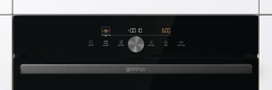 Gorenje Духова шафа електрична компактна, 50л, A+, дисплей, ф-ція мікрохвиль, чорний (374137) BCM4547DG фото