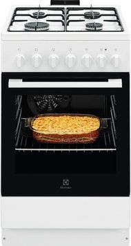 Electrolux Плита комбинированная, 57л, 50x60см, конвекция, белый LKK520032W фото
