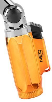 Газовый паяльник Neo Tools пьезоподжиг, 1200&deg;C, объем 12.6г, 0.286кг (19-905)