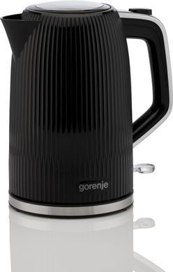Gorenje Електрочайник 1.7л, Strix-контроль, чорний матовий (382570) K17DPB фото