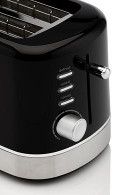 Gorenje Тостер 850Вт, підігрів, розморожування, пластик, чорний (382562) T800DB фото