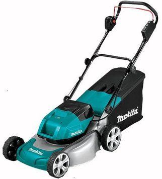 Газонокосарка акумуляторна Makita LXT DLM 18+18В 46см 60л 25-75мм 26.4кг без АКБ та ЗП DLM460Z фото