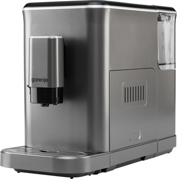 Gorenje Кавомашина, 1,5л, зерно, автомат.капучинатор, дисплей, авторецептів - 7, сенcор.керування, антрацит (376974) GFACM20S фото