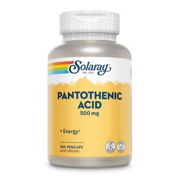 Pantothenic Acid 500mg - 100 veg caps Solaray