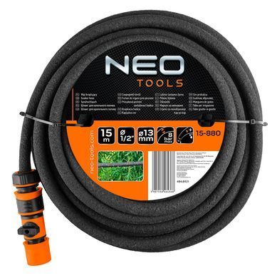 Шланг для крапельного поливу Neo Tools 15-880, довжина 15 м, для саду й городу 15-880 фото