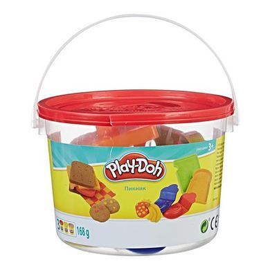 Набор пластилина Play-Doh Ведерко Пикник 3 баночки и формочки (23414-23412) dt_19448 фото