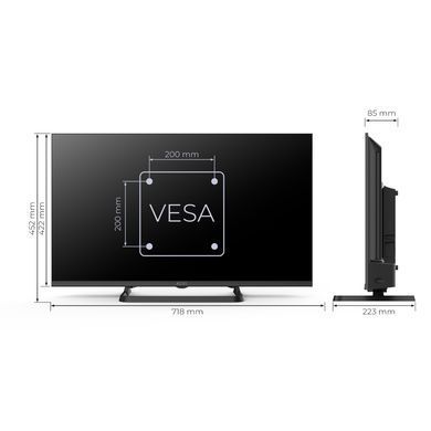 Телевізор 32", HD, Google TV KIVI 32H710QB 3728393 фото