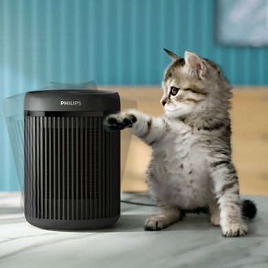 Philips Тепловентилятор Series 2000, 15м2, 1500Вт, электр. упр-ние, керамич. нарев.элемент, темно-серый