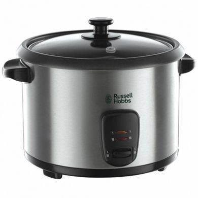 Рисоварка Russell Hobbs Cook&Home, чаша-1.8л, электронное управл., нерж. сталь, черный 19750-56 фото