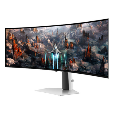Монитор игры изогнутый OLED 49 ", 5120*1440 240 Гц, 32: 9 Samsung LS49CG930SIXCI 3704113 фото