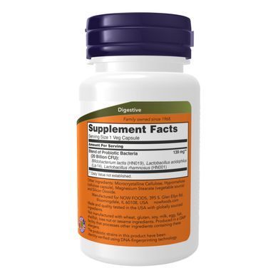 Пробиотики для женщин, Woman's Probiotic, Now Foods, 20 млрд КОЕ, 50 растительных капсул