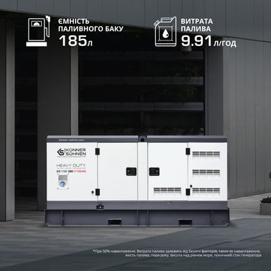 Дизельная трехфазная электростанция KS 110-3BE KS 110-3BE фото