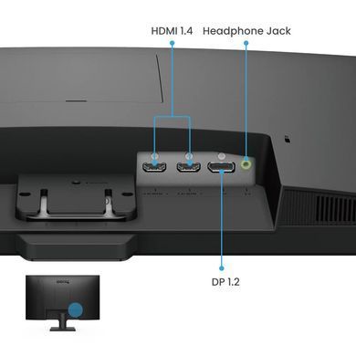 27 "16: 9 IPS RK Monitor, 1920x1080, 100 Гц, 5 мс (GTG), Vesa Mediasnc, 2xhdmi 1.4/1xdp 1.2, sp (2 benq gw2790 black (9h.ltltlb.qbe))) 3724947 фото