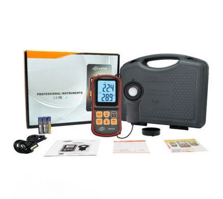 Цифровий люксметр + термометр, USB 200000 Lux BENETECH GM1030C
