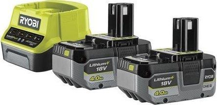 Ryobi Набір акумулятора та зарядного пристрою ONE+ RC18120-240X 18В 2х4А&middot;год ЗП 2А (350566)