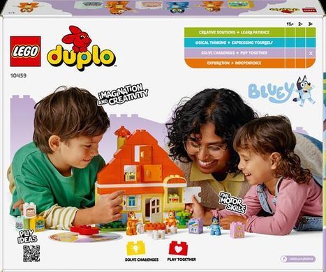 Конструктор LEGO DUPLO Bluey Семейный дом Блуи с игрой на запоминание 83 детали (10459)